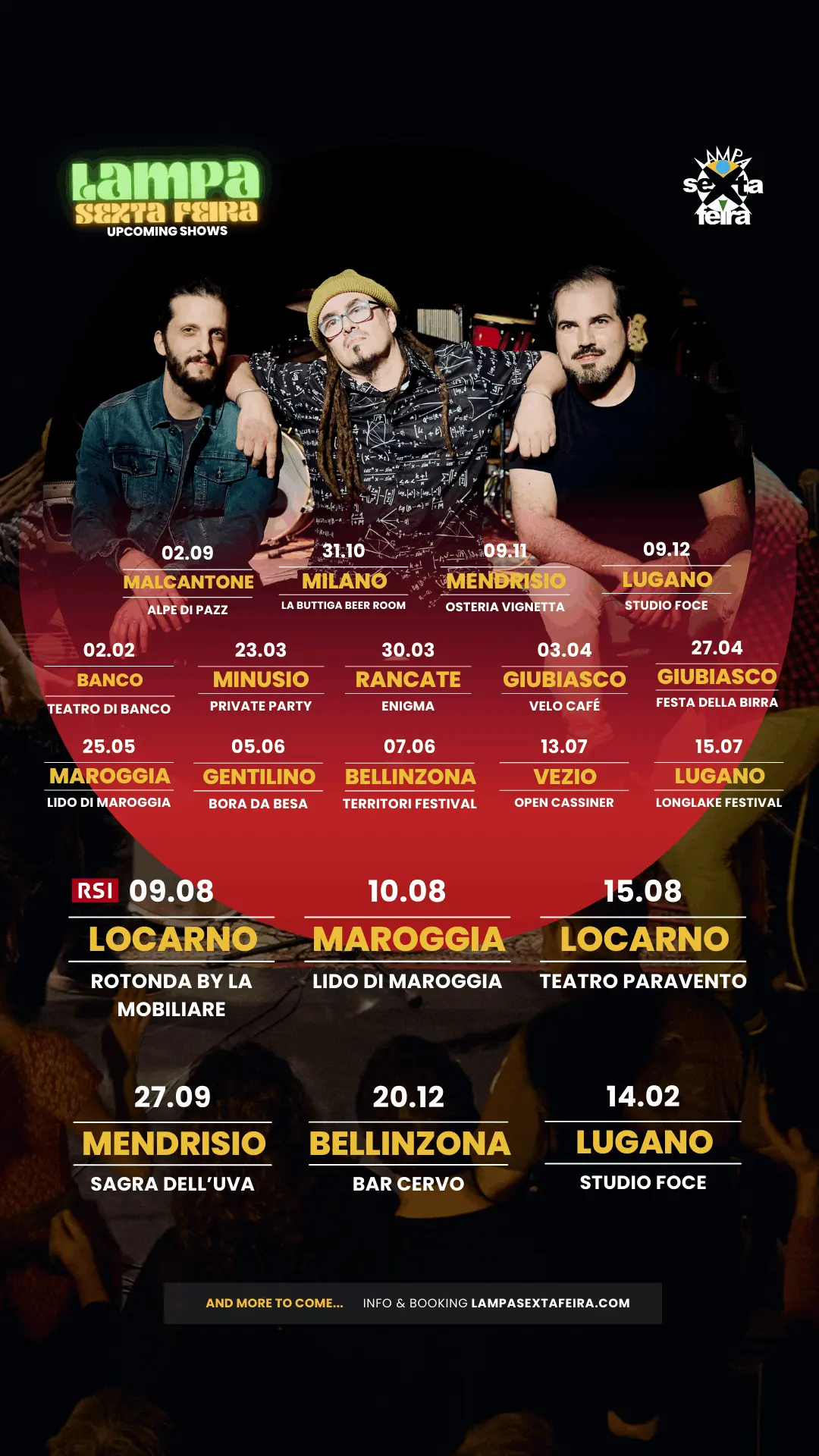 lampa sexta feira tour dates